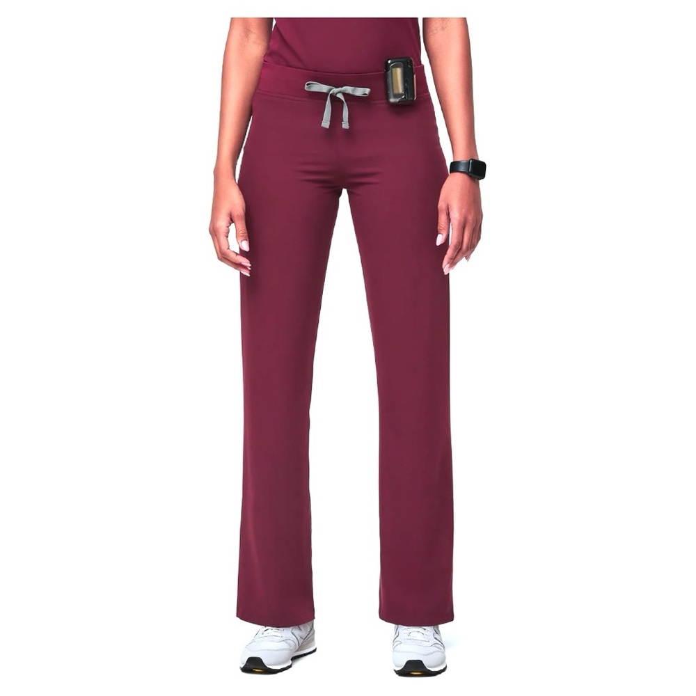 Figs Women's Straight Leg Pants - Burgundy